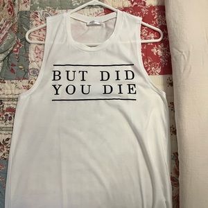 SheShow oversized graphic tank top. Never been worn.